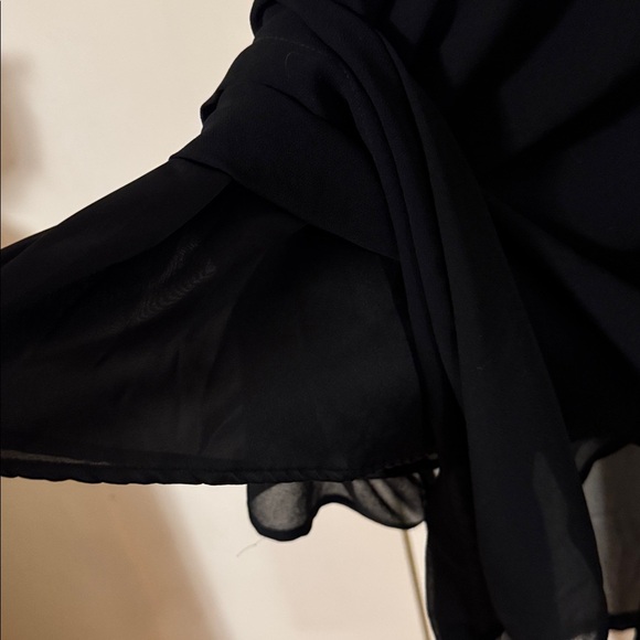 Zara Black Long Sleeve long Crew dress with side vents - size XL - 2 pieces - Picture 5 of 8